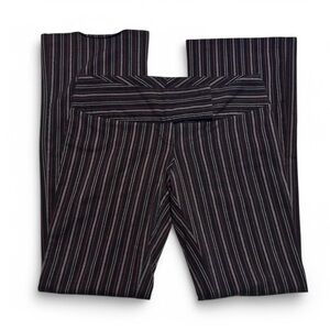 Vintage y2k Charlotte Russe Size 3 Low Rise Pin Stripe Flare Trouser Pants 2000s